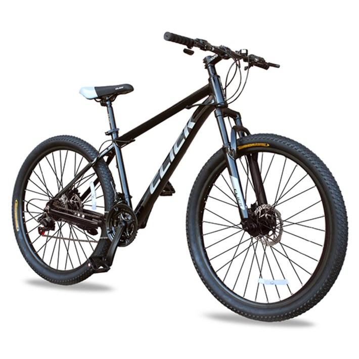 클릭 제스트27.5D 27.5인치 알루미늄 시마노21단 디스크브레이크 MTB 자전거, 유광블랙 미조립, 1개