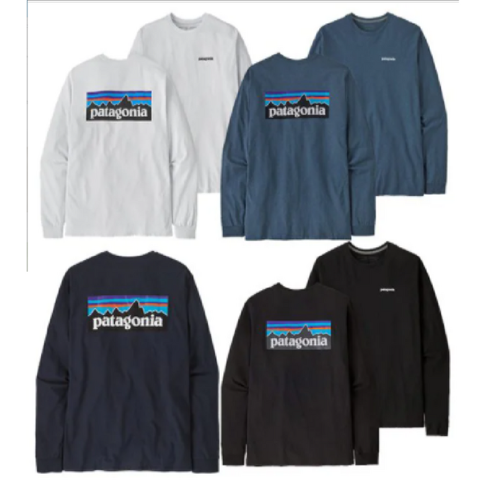 정품 파타고니아 맨투맨 오버핏 라운드 베이직 남녀공용 남성 여성 티셔츠 코리아 24FW 멘즈 롱슬리브드 P6 로고 리스판서빌리티 38518P7 GG