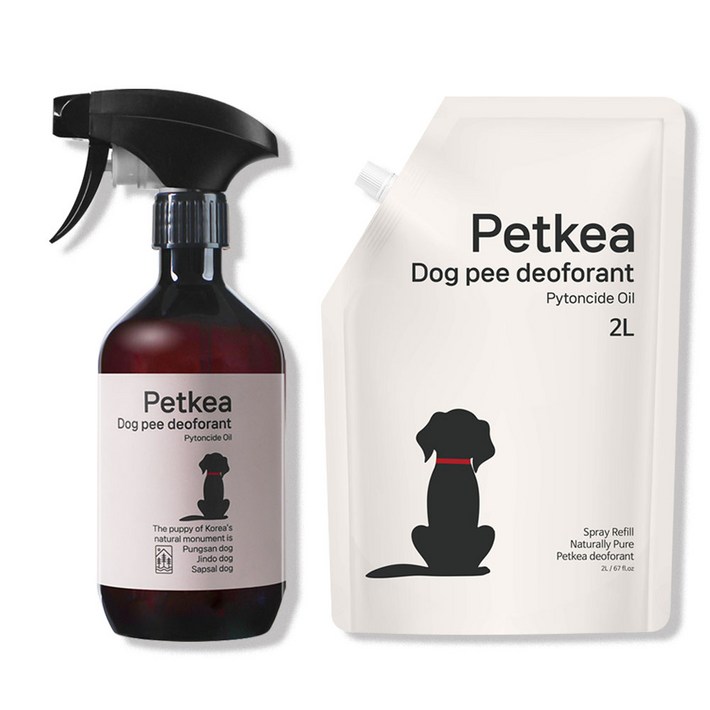 펫케아 강아지탈취제 피톤치드 천연 스프레이 반려견 오줌냄새 제거  공병, 1개, 2L