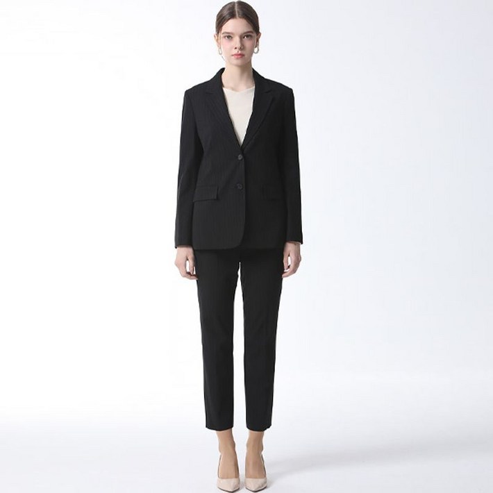 리스트 싱글 투 버튼 재킷슬림 팬츠 2종세트 택가격 406000원