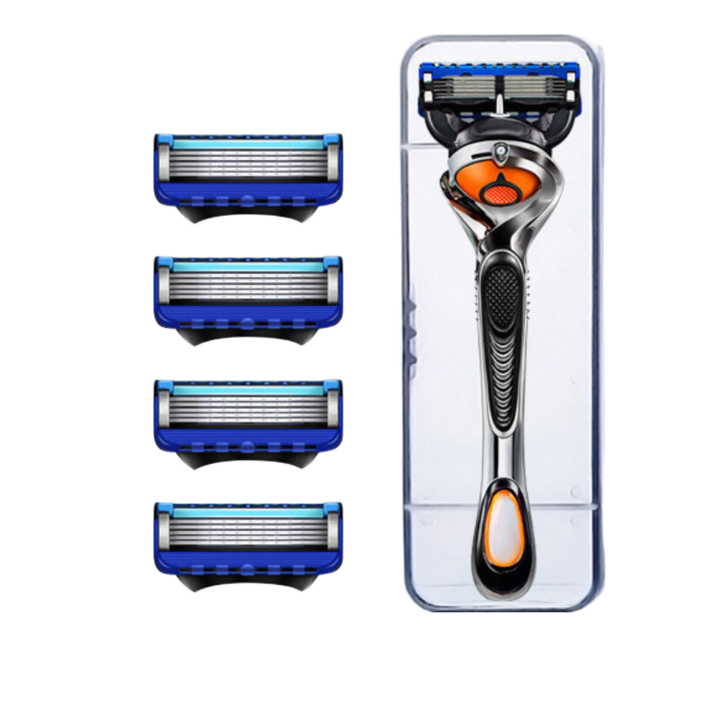 다판다지니 남성용 5중날 면도기 세트 플렉스볼 밀착 면도기 세트