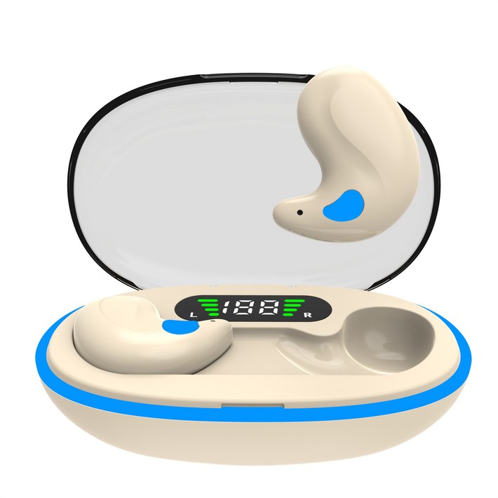 X55 블루투스 무선 이어폰 슬림 헤드폰 수면 이어폰 블랙, 화이트, 스킨, BTX55TWSKhaki
