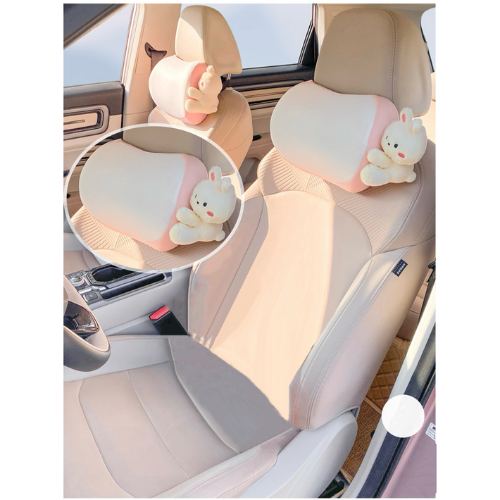 더빌리언 자동차 귀여운 목쿠션 목베게 메모리폼, 2개, M2 목쿠션