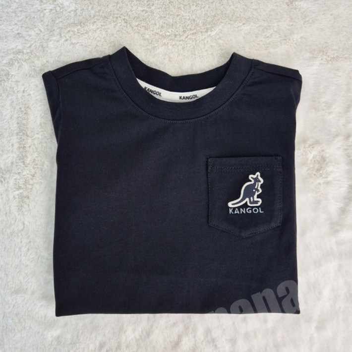 국내매장판 캉골 캉골키즈 포켓 로고 반팔티 어린이 블랙