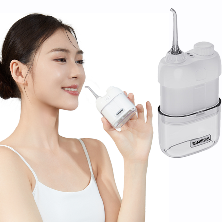 ERAN스타  미니 무선 물치실 구강세정기 IPX7급 방수 휴대용여행용캠핑용출장용