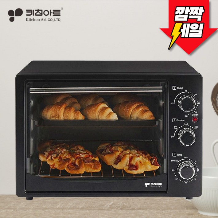 키친아트 전기오븐 20리터 상하2중열선 오븐 키친아트 전기오븐 20리터 상하2중열선 오븐