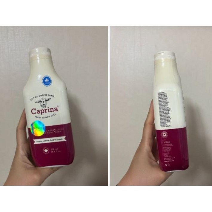 [본사정품] 카프리나 어메이징 바디워시 산양밀크 산양유 500 ml 캐나다 정식수입
