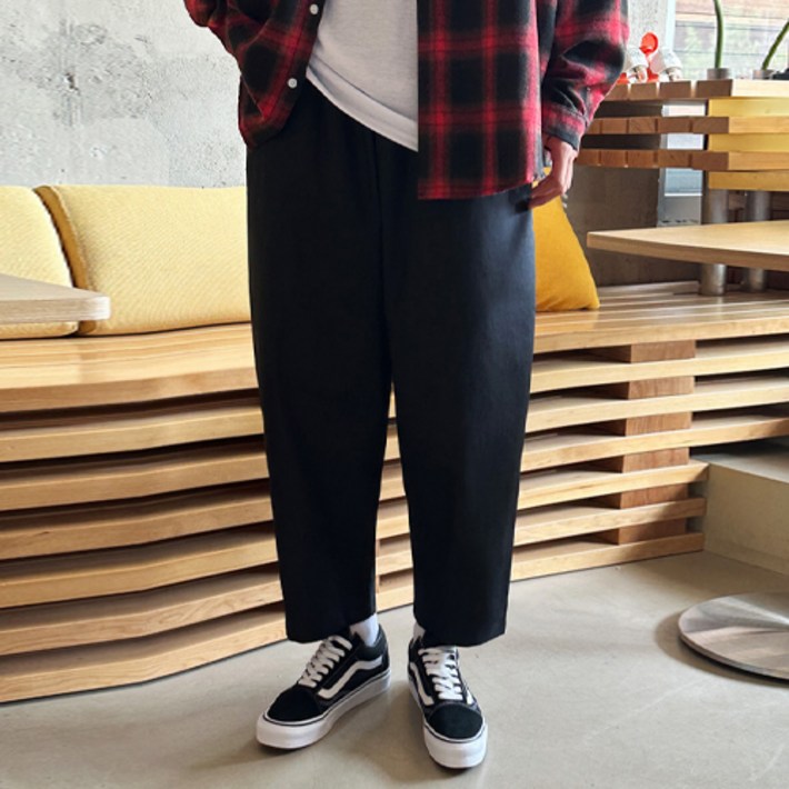 데이즈 남성용 9부 배기 와이드 벌룬 밴딩 팬츠 데이즈 남성용 9부 배기 와이드 벌룬 밴딩 팬츠