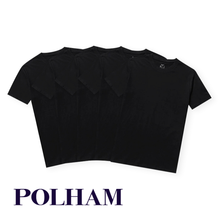 허리 봉제선이 없어 편안한 코튼 100 순면 티셔츠 튜블러 티셔츠 5PACK 폴햄 레이어드 티셔츠 5장세트 허리 봉제선이 없어 편안한 코튼 100 순면 티셔츠 튜블러 티셔츠 5PACK 폴햄 레이어드 티셔츠 5장세트