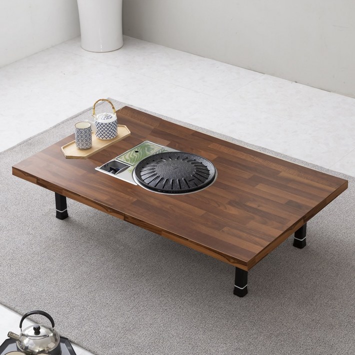 에코베스트 고기불판테이블  거실테이블 밥상 다과상  불판테이블  가정용불판테이블 업소용불판테이블