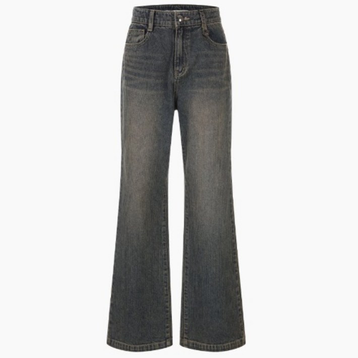 AK플라자 에고이스트 BLUE LABEL 골조직 세미 부츠컷 속기모 데님팬츠ER4ODP03