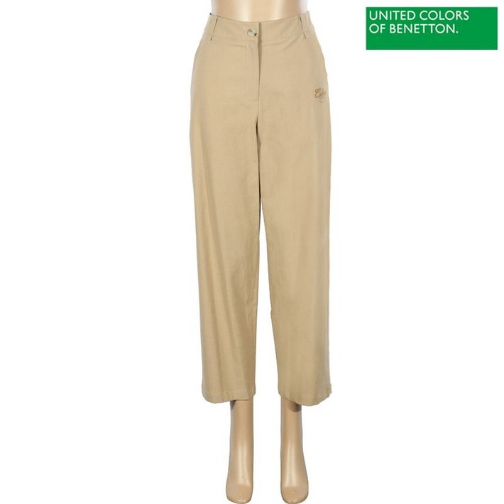 베네통  자수 로고 배기핏 팬츠 BAPT60331 BG