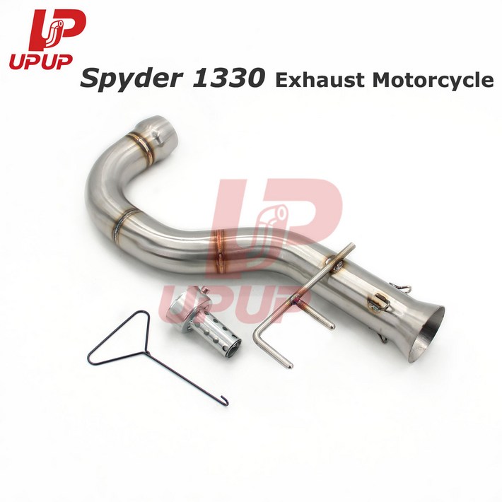 캔암 스파이더 F3 1330 스파이더1330 배기 튜브용 바이크 오토바이 미드 파이프 모토크로스 이스케이프 모