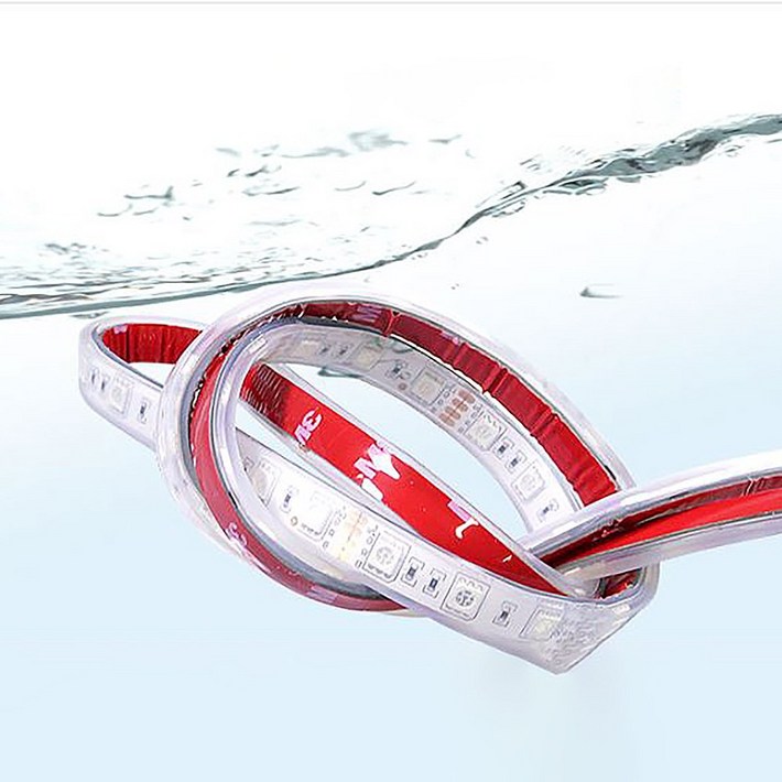 고휘도 방수 LED바 12V 스트립 플렉시블 LED줄 DIY세트 윔화이트 1롤5M, 1개