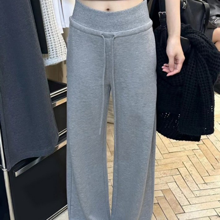 유니온 여성 스트링 캐주얼 슬림핏 팬츠
