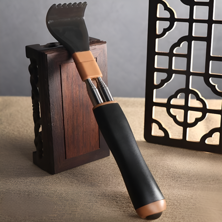 스테인리스 확장형 등긁이 효자손 듀얼봉 자석 마사지 스틱 1P