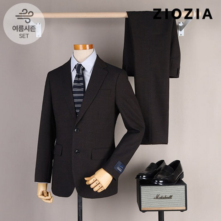 [지오지아]쿨맥스 에어 솔리드 브라운 정장세트 (AAD2SB1302_AAD2SP1302_BR)