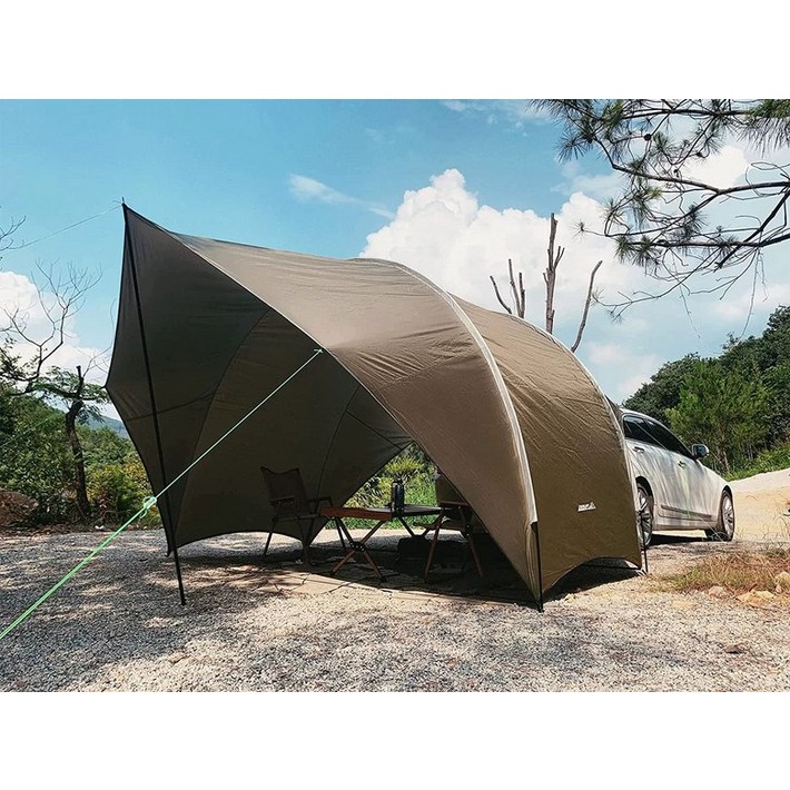 차량용 도킹 꼬리 카라반 그늘막 차텐트 트렁크 차박용