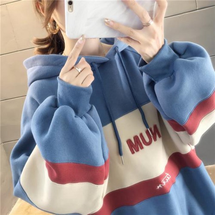 뷰티우먼 여성 오버핏 기모안감 후드티영상 포함