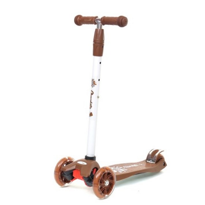 밀크런 킥보드 씽씽이 유아동 세발 탈부착 높낮이조절, 초코8809614230306, 1개