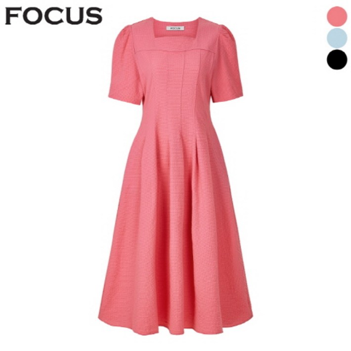 스퀘어 넥 시어서커 원피스VFI5M1OP3111