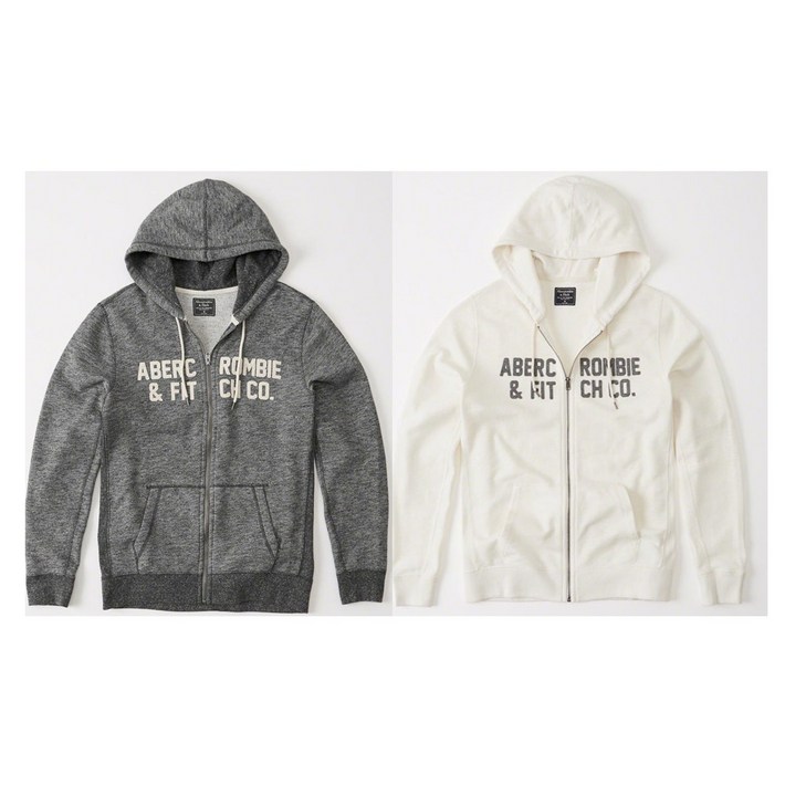 뉴욕1 아베크롬비 남자 로고 후드집업1 6종칼라