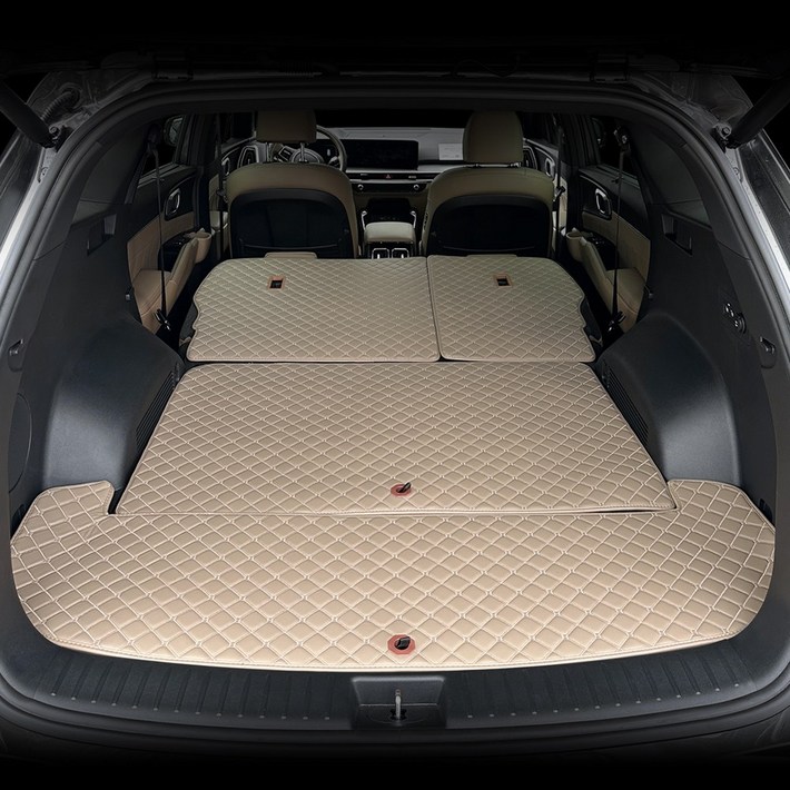 국내제작 퀼팅가죽 4세대쏘렌토MQ4 트렁크매트 풀세트 차박매트20년페리호환