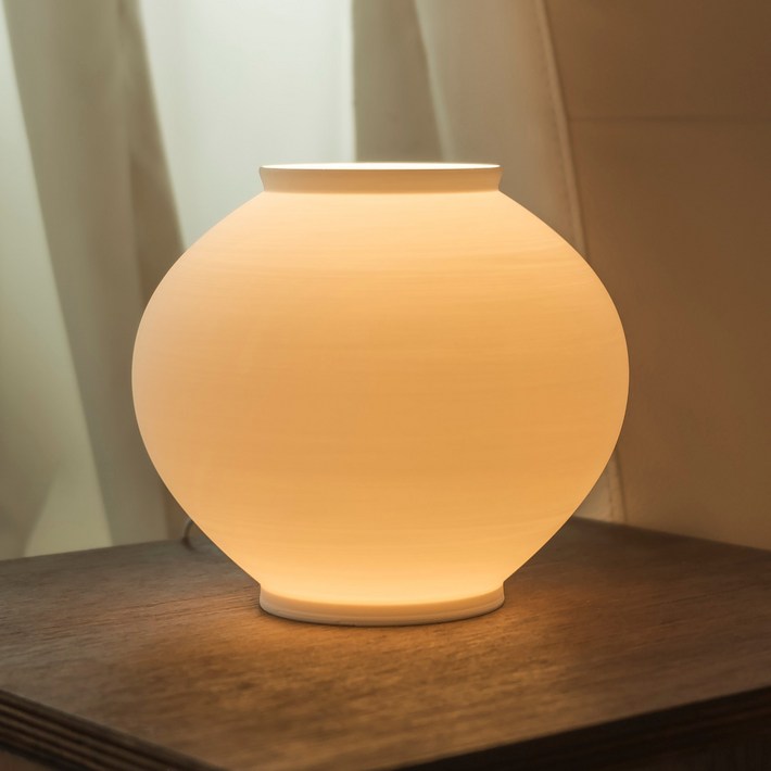 로피어스 달항아리 조명 대 20cm LED 무드등 스탠드 수면등 취침등 수유등 개업선물 집들이선물 외국인선물 전통 명절선물