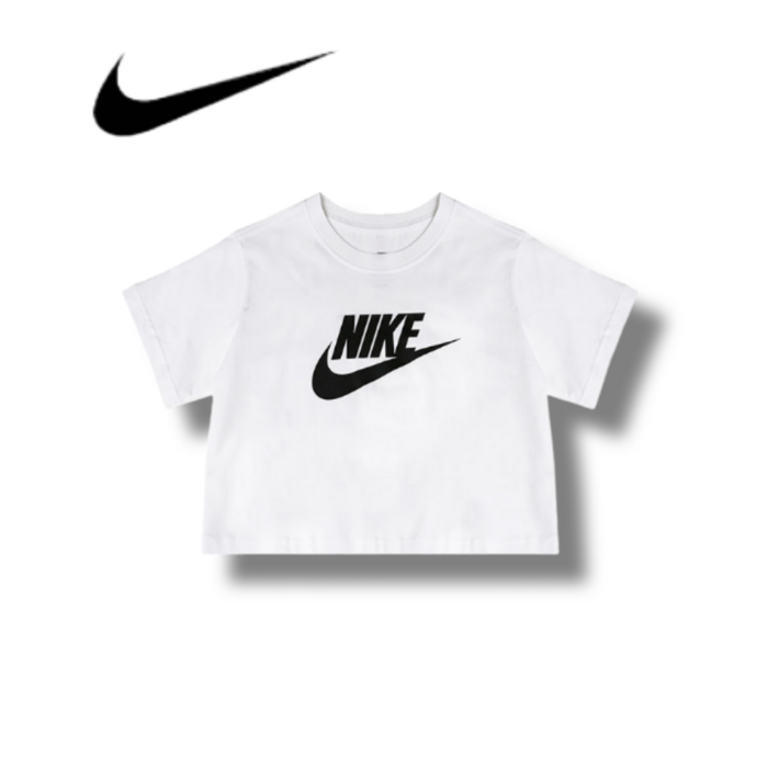 백화점발송 나이키 여성 에센셜 크롭 반팔 화이트