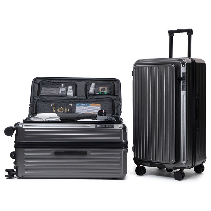 Tanit 전면오픈 대형 캐리어 26인치 28인치 30인치 여행용 소프트 확장형 usb충전