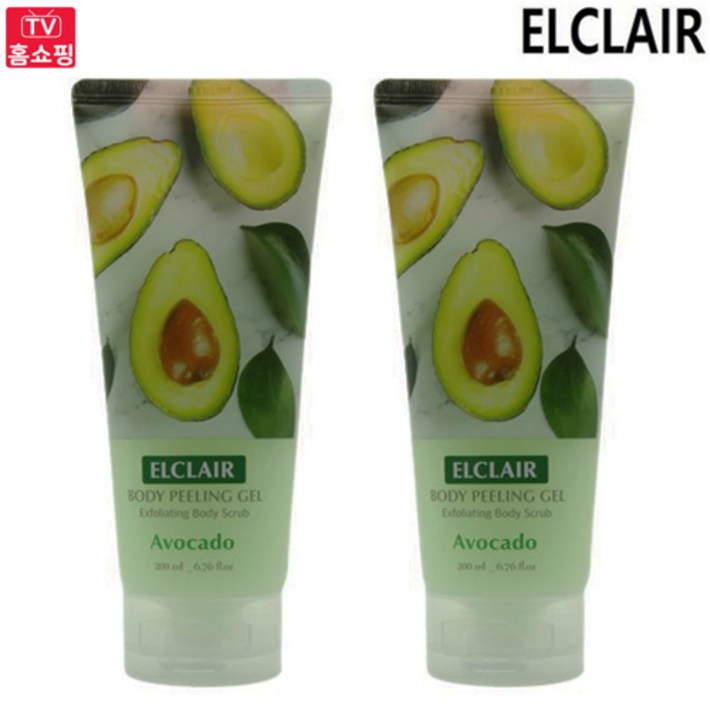 엘클레어 바디필링젤 아보카도 200ml, 2개 세트, 200ml, 2개