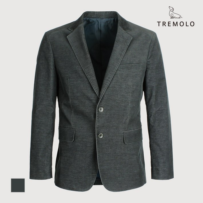 TREMOLO 몰스킨 카키 자켓TRNFUYZ8421