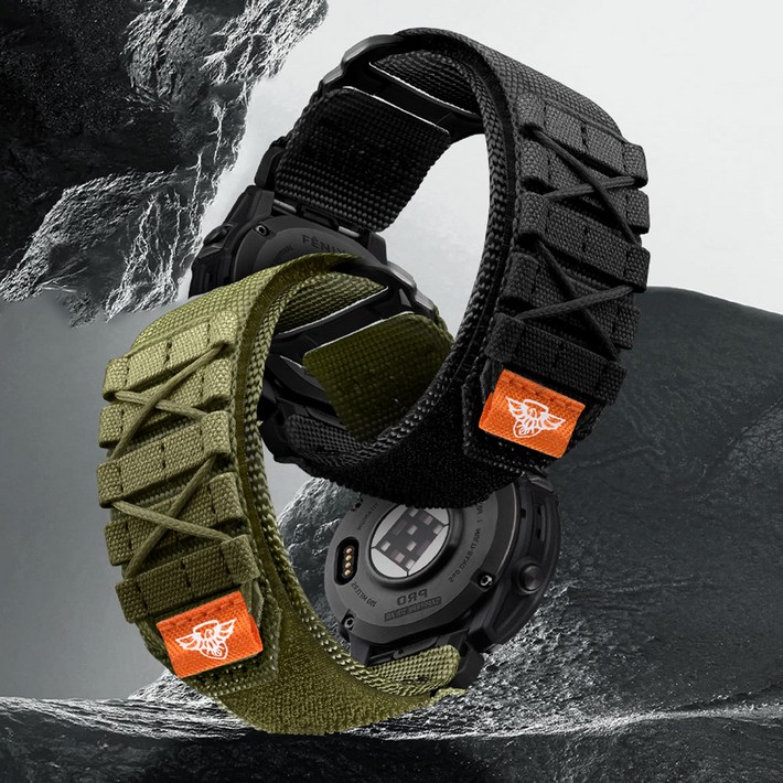 밴들레틱 가민 팩 택티컬 트레일 루프 퀵핏 스트랩 밴드, 블랙