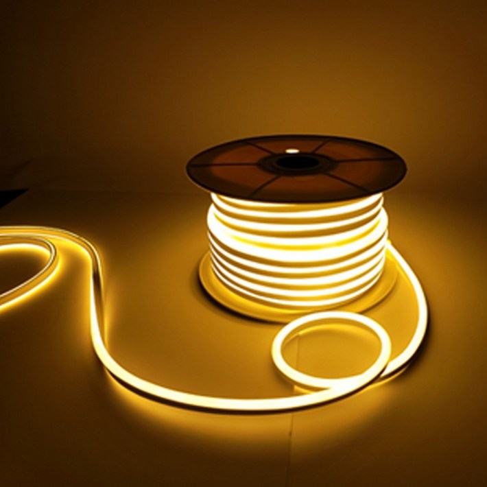 선세이브 부속품 포함 LED 네온플렉스 50M 7W 단면형 AC, 1개, 네온플렉스 전구색