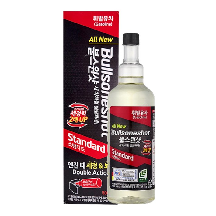 강력한 엔진 때 세정 불스원 불스원샷 스탠다드 휘발유 500ml, 1개