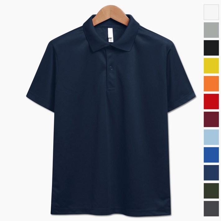 빅사이즈 기능성 드라이 쿨론 반팔 카라티 TS015