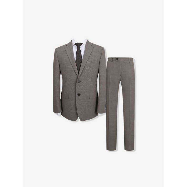 지이크 울 블렌디드 텍스쳐 정장 세트 베이지 PIJAD2074 PIPAD2274