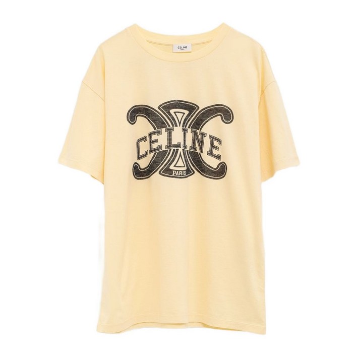 셀린느 로고 프린트 티셔츠