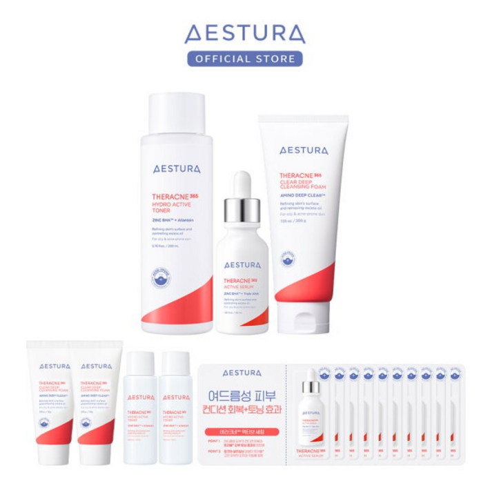 에스트라 테라크네 365 액티브 세럼 30ml 토너 200ml 클렌징 폼 200g