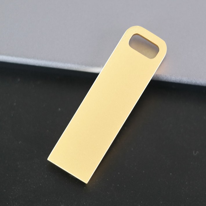 귀여운 메탈 USB 메모리 각인 단체 선물 W10 골드, 128GB, 1개