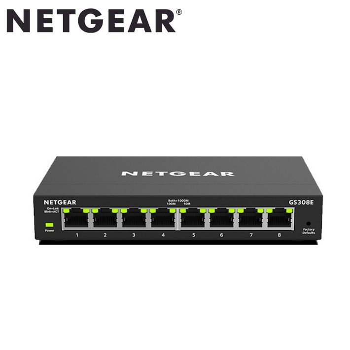 넷기어 GS308E [스마트스위치 / 1Gbps / 8Port / Wall or Desk Type]