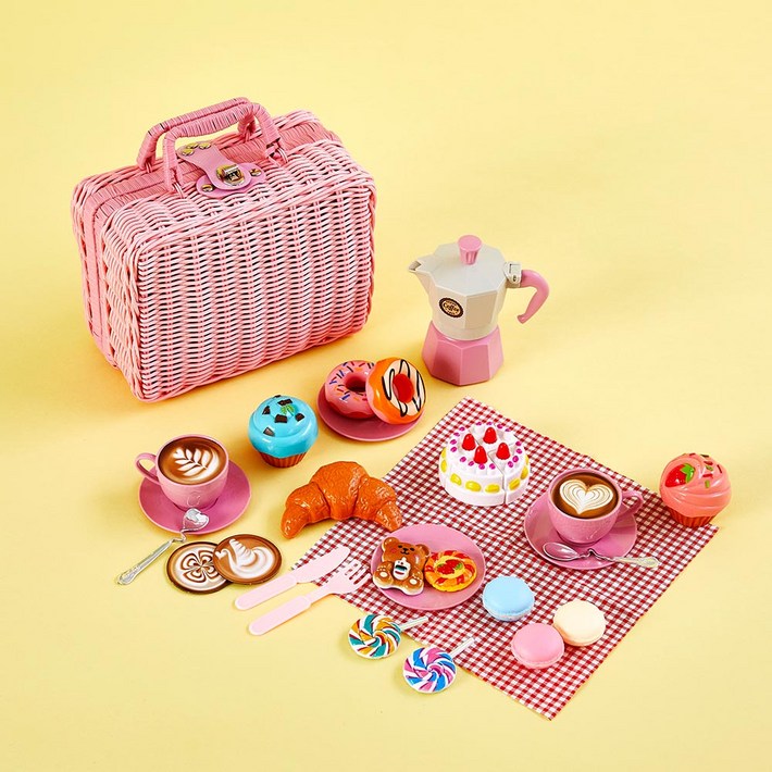 모던하우스 핑크 바스켓 디저트 소꿉놀이 SET 30pcs