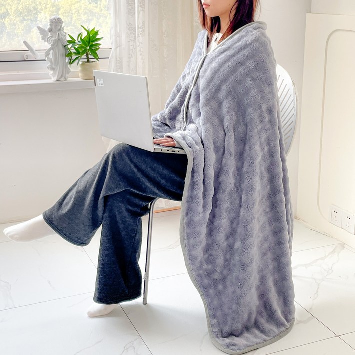 YYT 겨울 두꺼운 담요 따뜻한 똑딱이 융단 무릎담요