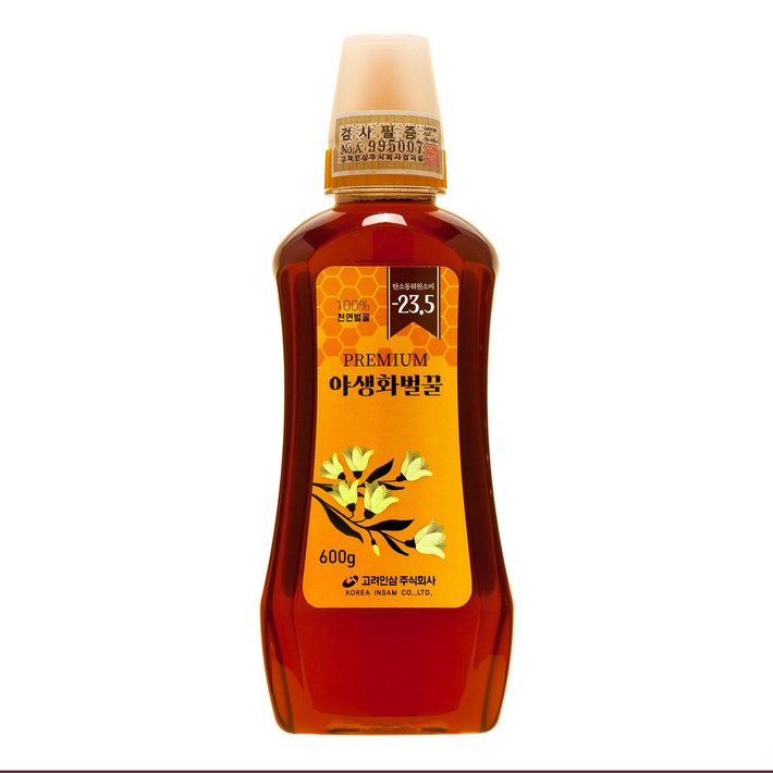 고려인삼 프리미엄 야생화벌꿀 600g 소비기한  2025.05.25, 1개, 600mg