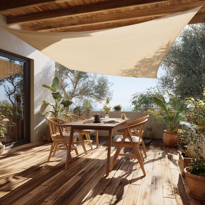 썬키다 썬쉐이드 그늘막 차광막 천막 야외 옥상 햇빛 가림막 삼각 사각 메쉬 2.0