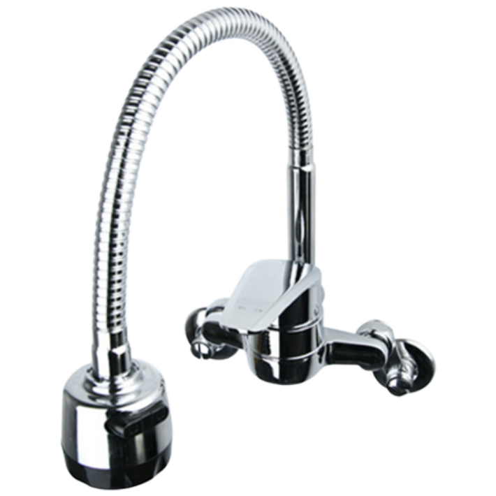 로딘 국산 코브라 싱크대수전 주방 자바라 벽붙이 씽크대 수도꼭지 주방수전 M1800, 1개