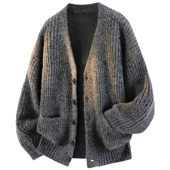 TIMEPURE 남녀공용 오버사이즈 릴랙스 느낌 V넥 단추 가디건 루즈핏 빈티지 캐주얼 여자 니트 코트 가을 인기 외투 반오픈 디테일 편안한 남자 가을 니트상의