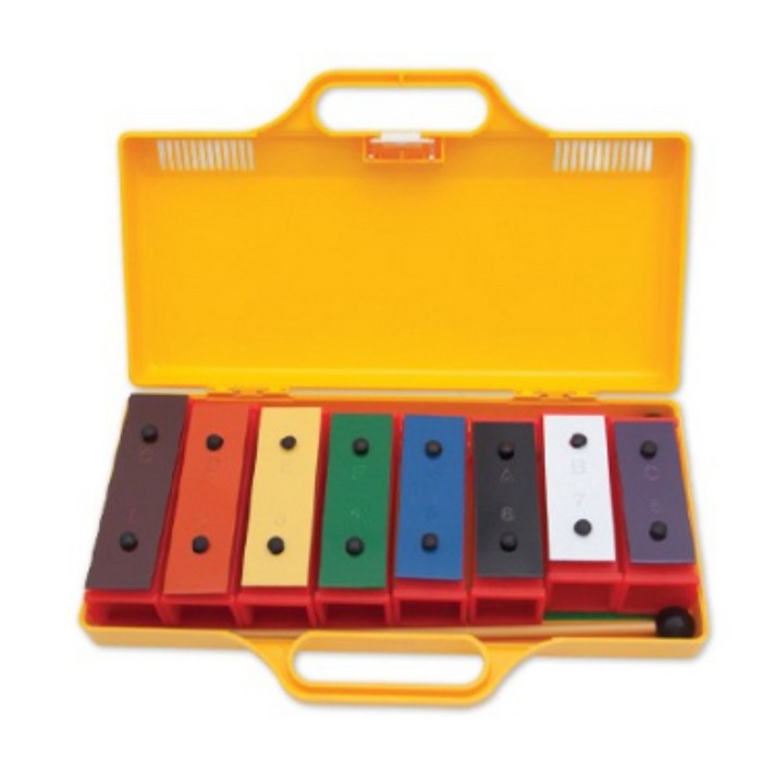 엔젤악기 공명실로폰 APG8C, 8판, 옐로우, 1개