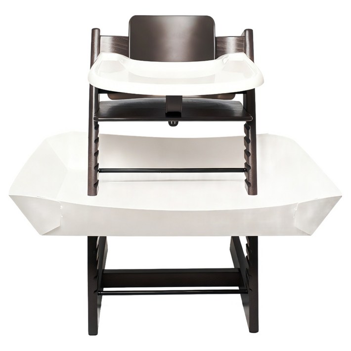 Gaayou 스토케 트립트랩 호환 유아용 푸드트레이 푸드 캐쳐 하이체어 설치형 부착식 식기 보조 트레이 방수 바닥 오염 방지 가드