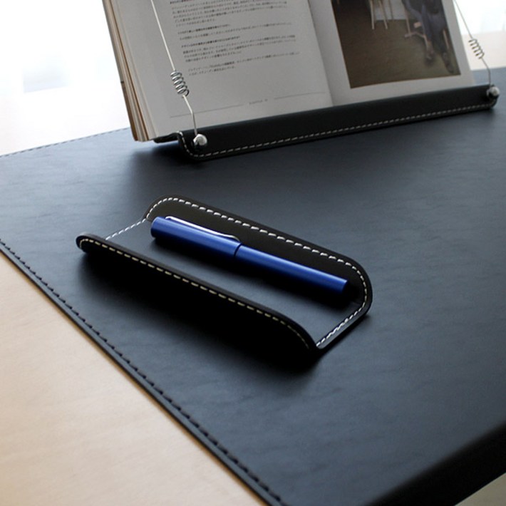 아리아라 고급 메탈 가죽 펜 홀더 트레이 컬러, 다크브라운, 기본제품구매, 선택다크브라운